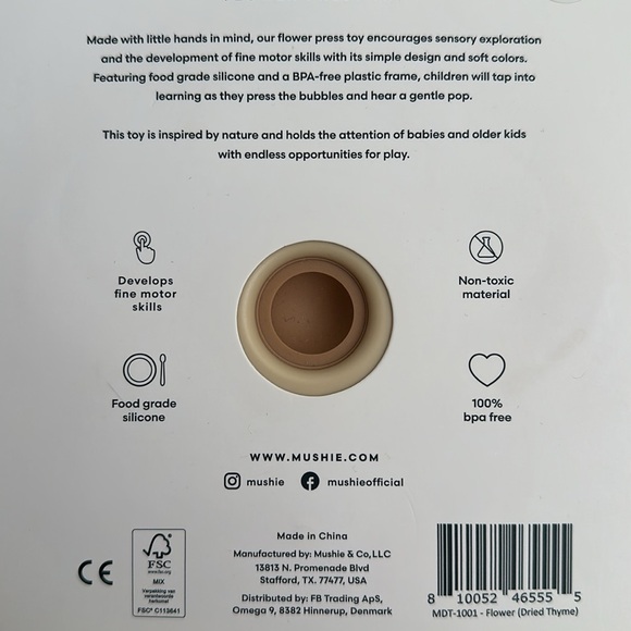 Mushie flower press toy - Picture 2 of 2